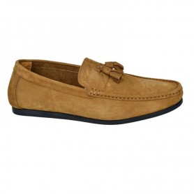 Mocassin Homme en Daim Camel - Confort et Élégance - MOC615