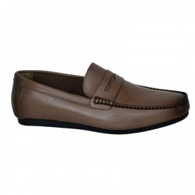 Mocassin Homme Marron en Cuir - Confort et Style - MOC641