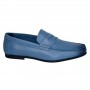 Mocassin Homme Bleu en Cuir - Élégance et Confort - MOC642