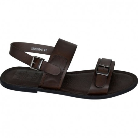 Sandale homme cuir marron – Chic et confortable - SDL2812