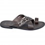 Sandale en cuir marron homme – Élégance et confort - SDL2825