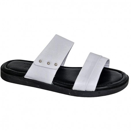 Sandale en cuir blanc pour homme - Élégance et confort - SDL2832
