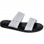 Sandale en cuir blanc pour homme - Élégance et confort - SDL2832