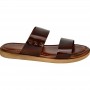Sandale en cuir marron pour homme - Confort et élégance - SDL2833