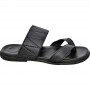 Sandale en cuir noir pour homme - Élégance et confort - SDL2835