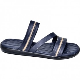 Sandale en cuir bleu marine pour homme - Style et confort - SDL2847