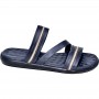 Sandale en cuir bleu marine pour homme - Style et confort - SDL2847