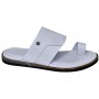 Sandale en cuir blanc pour homme - Confort et élégance - SDL2857