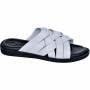 Sandales blanches en cuir pour homme - Style et confort - SDL2880