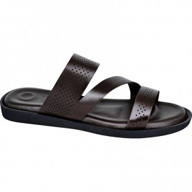 Sandales marron perforées pour homme - Confort et légèreté - SDL2885