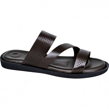 Sandales marron perforées pour homme - Confort et légèreté - SDL2885
