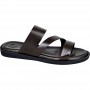 Sandales marron perforées pour homme - Confort et légèreté - SDL2885