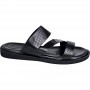Sandales noires perforées pour homme - Confort et élégance - SDL2886