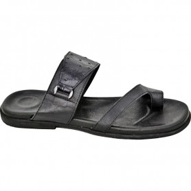 Sandale Homme en Cuir Noir – Élégance et Confort - SDL2903