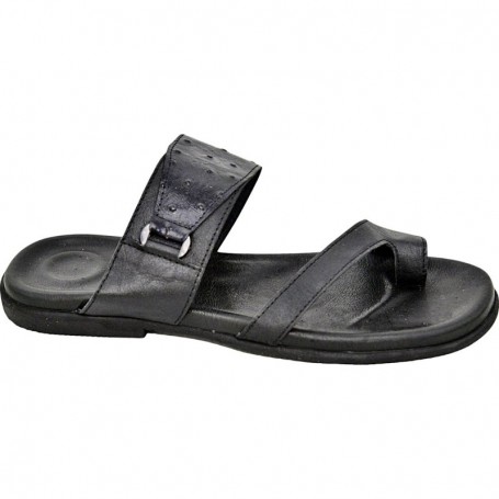 Sandale Homme en Cuir Noir – Élégance et Confort - SDL2903