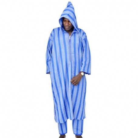 Djellaba Homme Rayée – confort et style traditionnel – VTM20