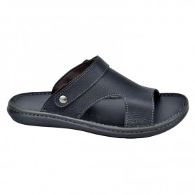 Sandales Noires Homme en Cuir à Dakar - Confort et Qualité - SDL2907