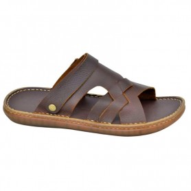 Sandales Marron Homme en Cuir Confortables à Dakar - SDL2910