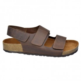 Sandales Homme Cuir Marron Confortables - SDL2916