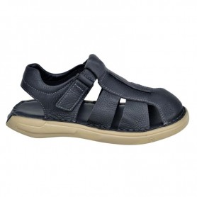 Sandales Fermées Homme Cuir Noir - SDL2928