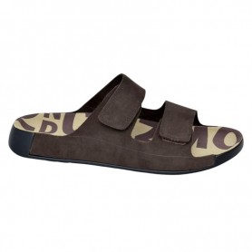 Sandales Homme Daim Marron Semelle Imprimée - SDL2931