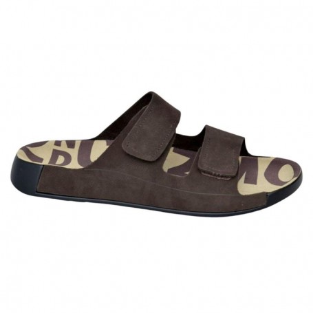 Sandales Homme Daim Marron Semelle Imprimée - SDL2931