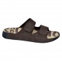 Sandales Homme Daim Marron Semelle Imprimée - SDL2931
