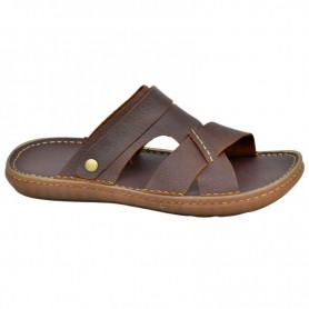 Sandales Homme Cuir Marron Brides Croisées Chic - SDL2941