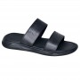 Sandales Homme Noires Doubles Lanières - SDL2957
