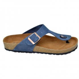 Sandales Homme Bleu Denim Ajustables - SDL2966