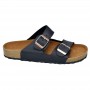 Sandales Homme Noires Double Boucle Métallique - SDL2969