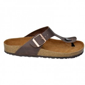 Sandales Homme Marron Foncé avec Bride Ajustable - SDL2971