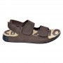 Sandales Homme Marron à Velcro Dakar – Confort Durable - SDL2977