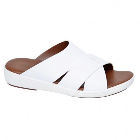 Sandales Blanches Homme Bandes Croisées Dakar – Style Chic - SDL2983