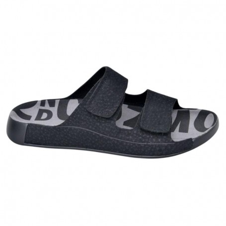 Sandales Noires Double Bride Velcro Dakar – Confort Moderne - SDL2985