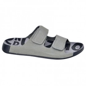 Sandales Grises Homme Double Velcro – Style et Confort - SDL2986