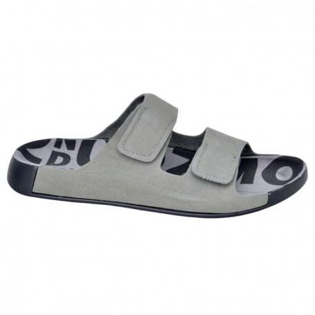 Sandales Grises Homme Double Velcro – Style et Confort - SDL2986