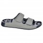 Sandales Grises Homme Double Velcro – Style et Confort - SDL2986