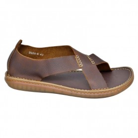 Sandales Fermées Cuir Marron Homme – Protection et Style - SDL2990