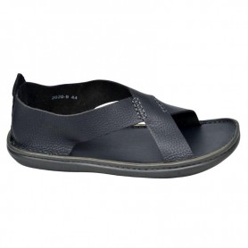 Sandales Fermées Cuir Noir Homme – Élégance au Quotidien - SDL2991