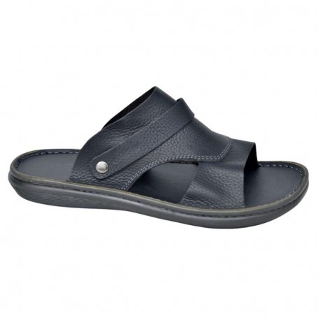 Sandales Homme Cuir Noir Élégantes – Confort et Style - SDL2997