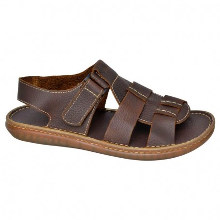 Sandales Homme Marron en Cuir - Scratch - Confort Quotidien - SDL3003