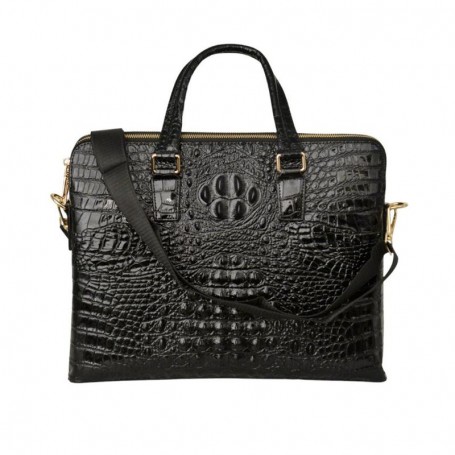 Sac Professionnelle Noir Effet Croco - SC2938