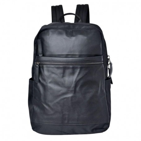 Sac à Dos en Cuir Noir Minimaliste | Confort et Praticité - SC2999