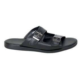 Sandales Homme Cuir Noir Élégantes Dakar - SDL3010