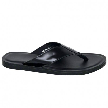 Tongs Homme Noires Brillantes Élégantes à Dakar - SDL3015