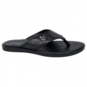 Tongs Homme Noires Texture Crocodile à Dakar - SDL3021