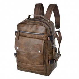 Sac à Dos Marron Cuir Vieilli – Élégance et Robustesse - SC3025