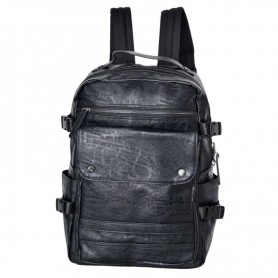 Sac à Dos Noir Robuste à Fermetures Éclair – Élégance - SC3028