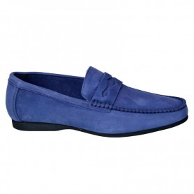 Mocassin homme bleu classique – Grande taille 40 à 50 - MOC649